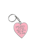 you seem pretty sad for a girl so in love keychain