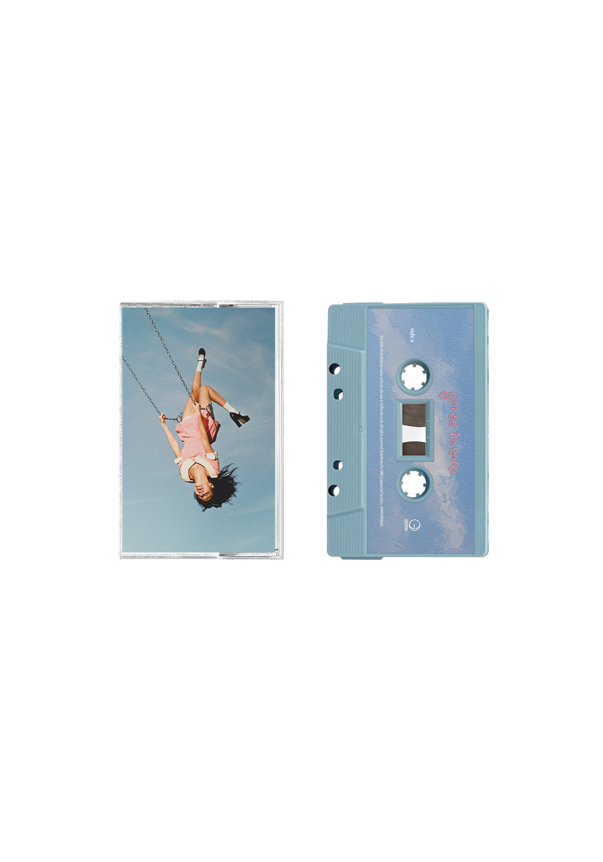 you seem pretty sad for a girl so in love - exclusive baby blue cassette