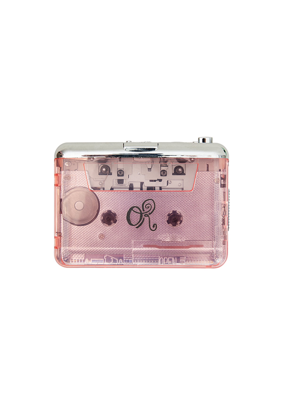 logo portable cassette player and headphones set