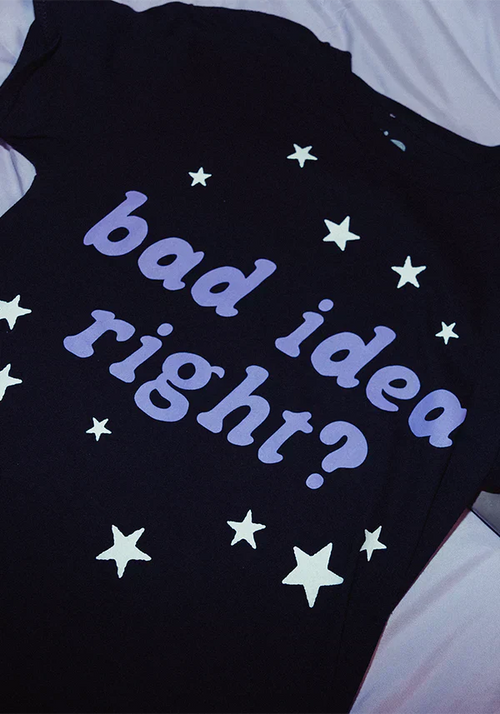 bad idea right? black tee