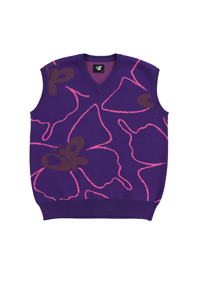 butterfly sweater vest
