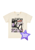 youth GUTS live t-shirt in ivory