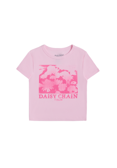 Daisy Chain Fields Inverted Baby Tee