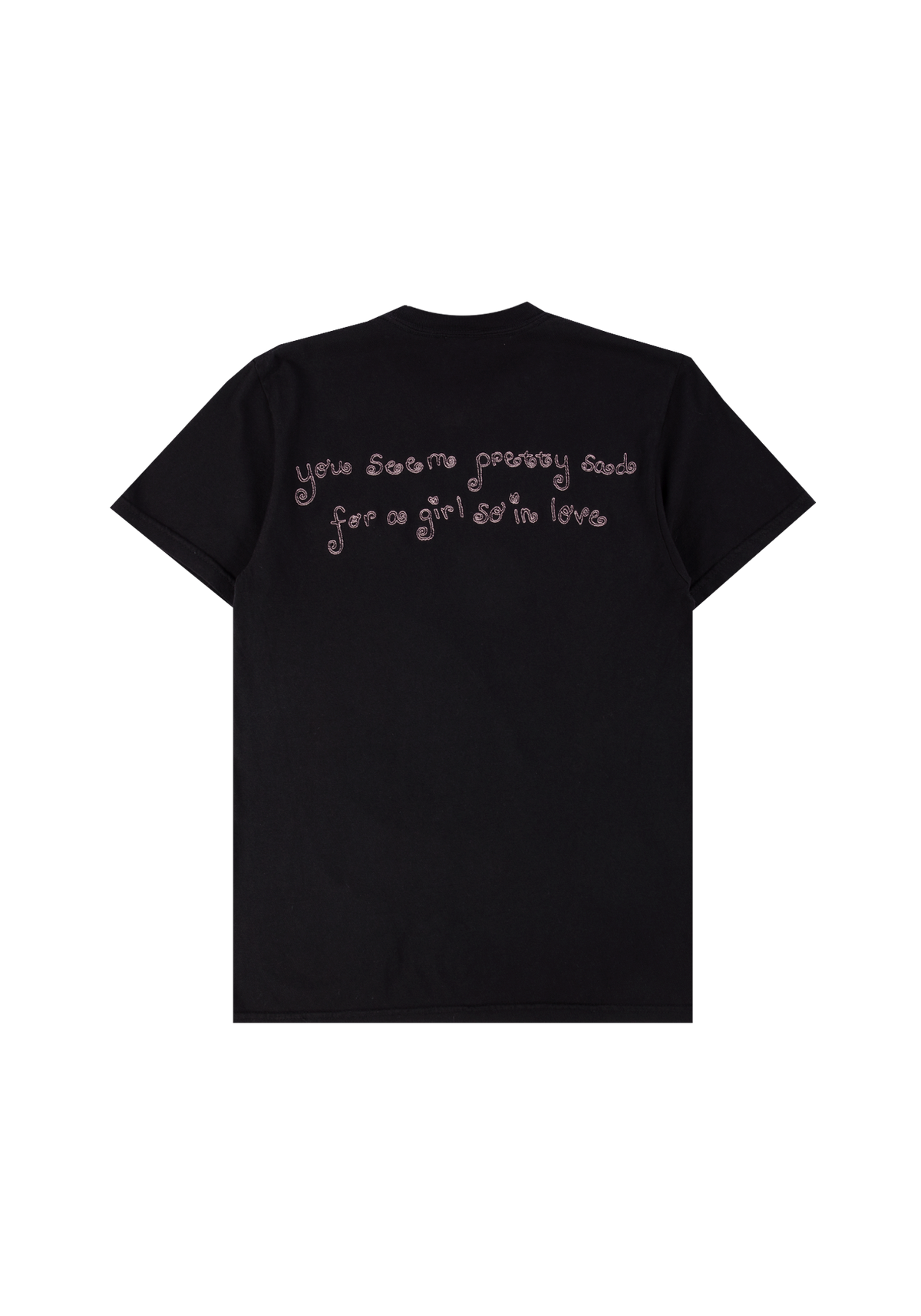 swing embroidered oversized black t-shirt