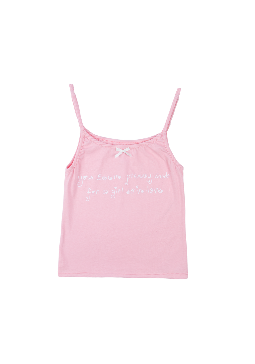 album embroidered women's spaghetti strap tank