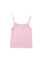 album embroidered women's spaghetti strap tank