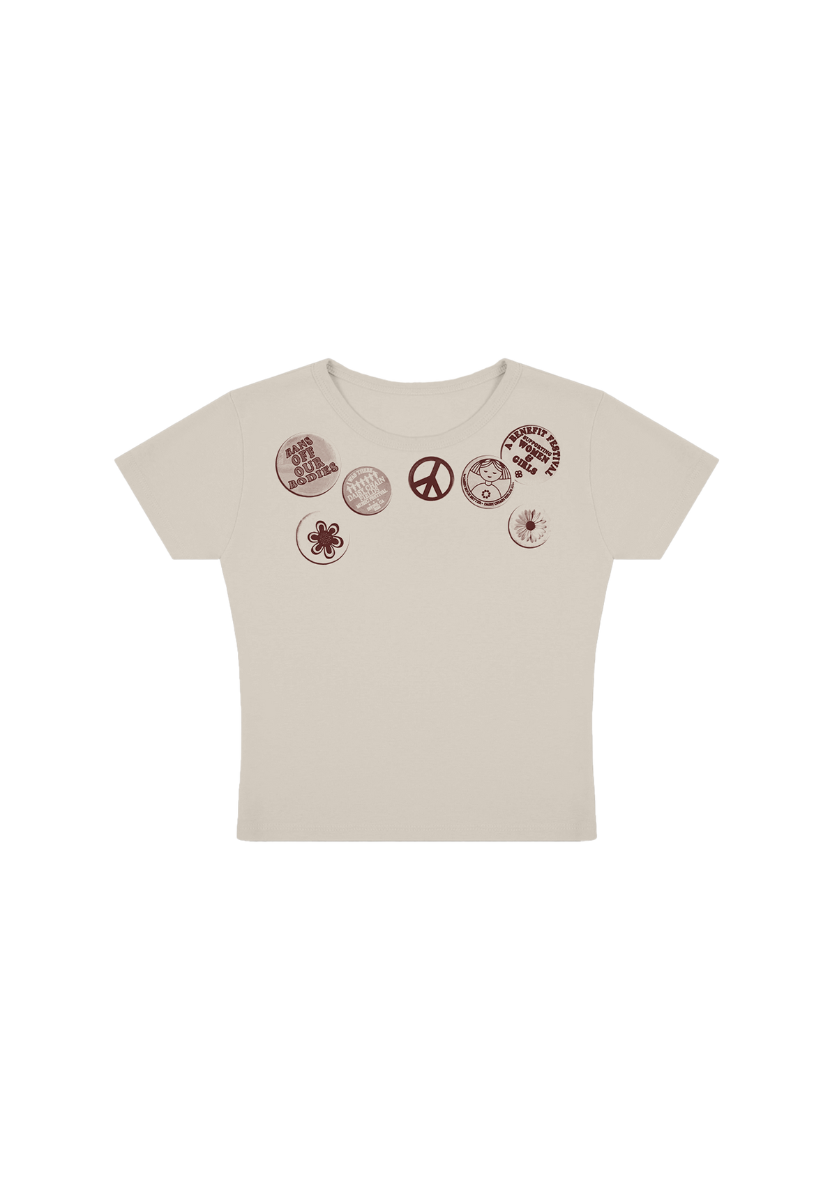 Daisy Chain Fields Pins Baby Tee