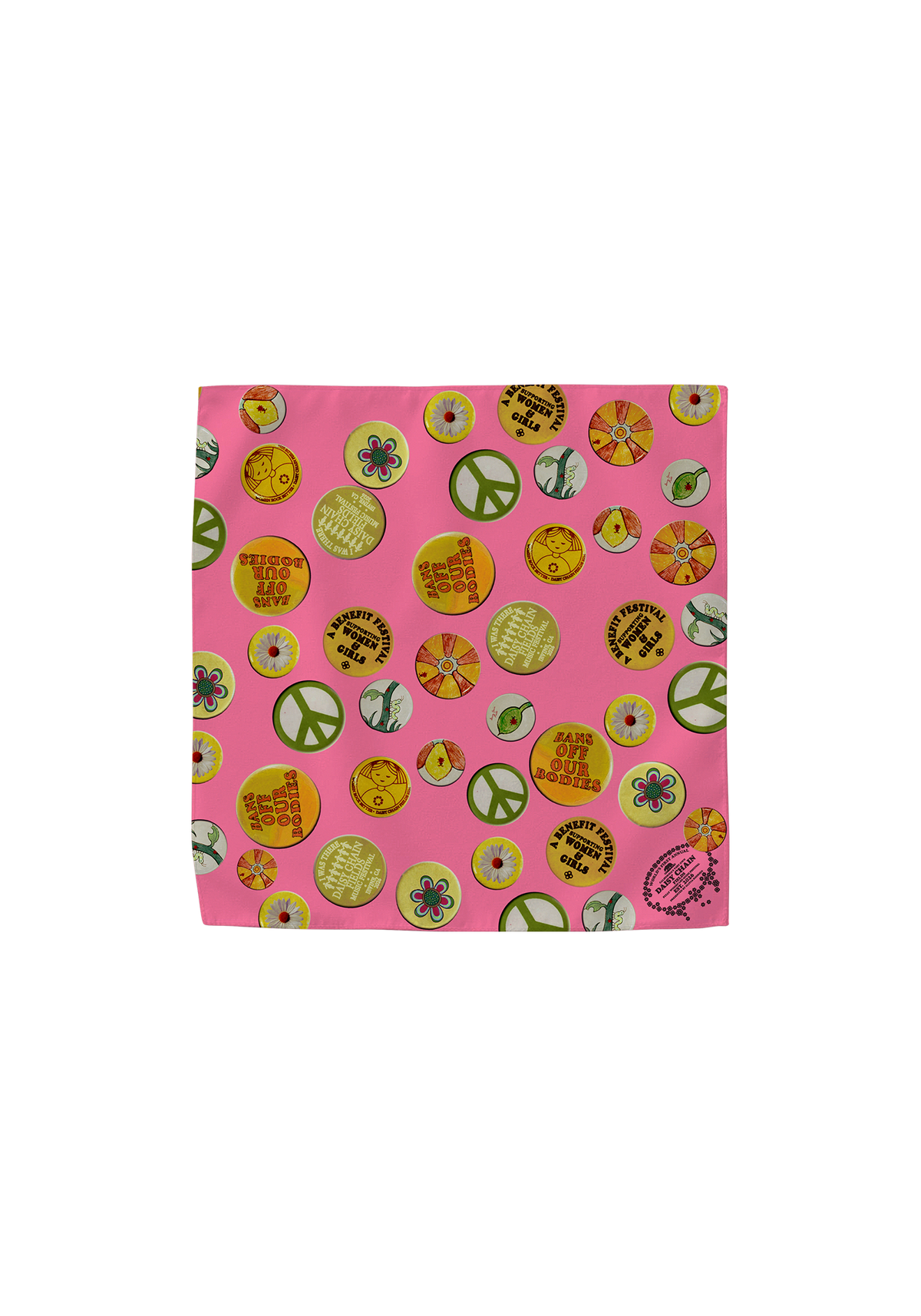 Daisy Chain Pins Bandana