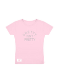 pretty isn't pretty rhinestone t-shirt