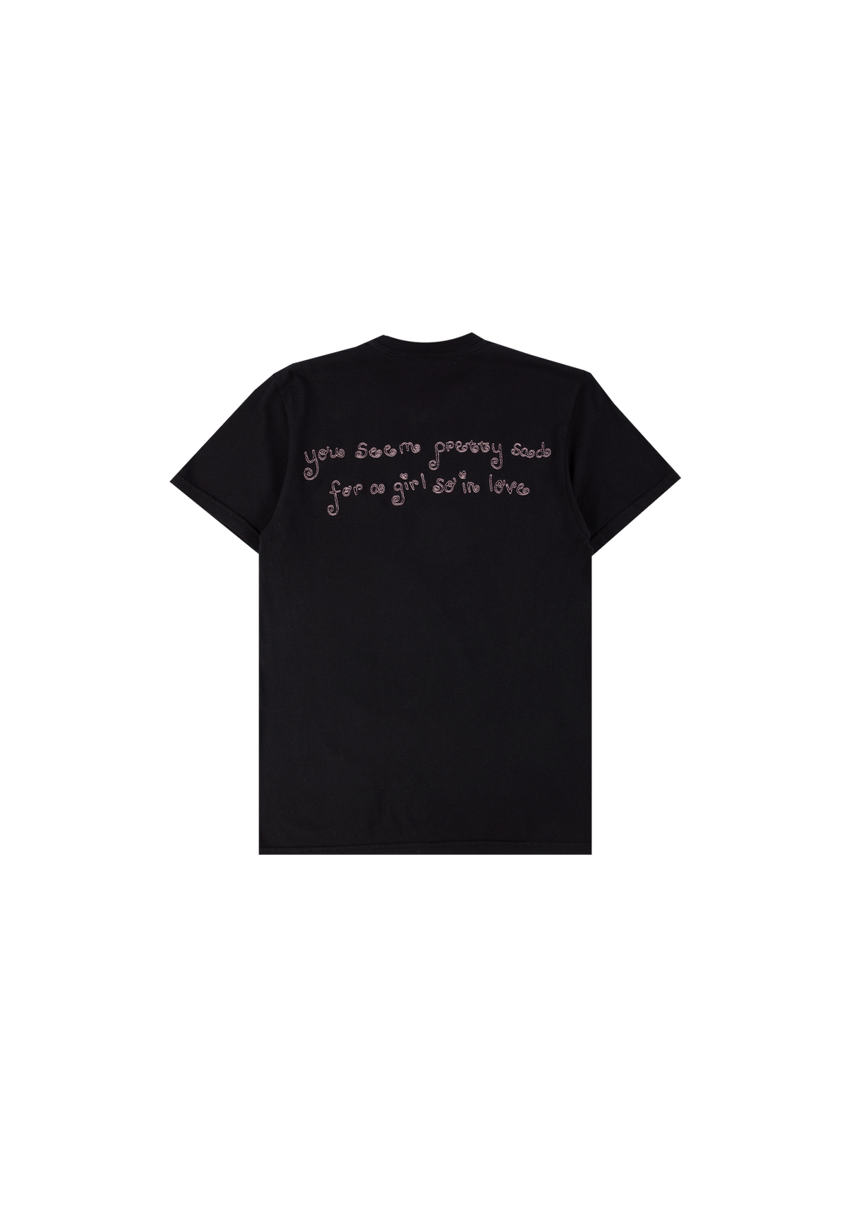 swing embroidered youth black t-shirt